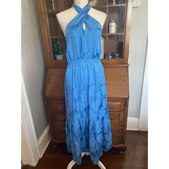 Anthropologie -Tiered Halter Maxi Dress